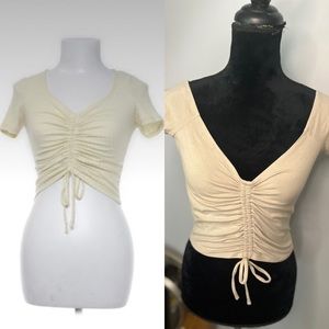 Off white crop top